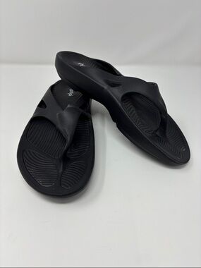 Floopi | Black Ergonomic Foam Flip Flop Sandals 41 11